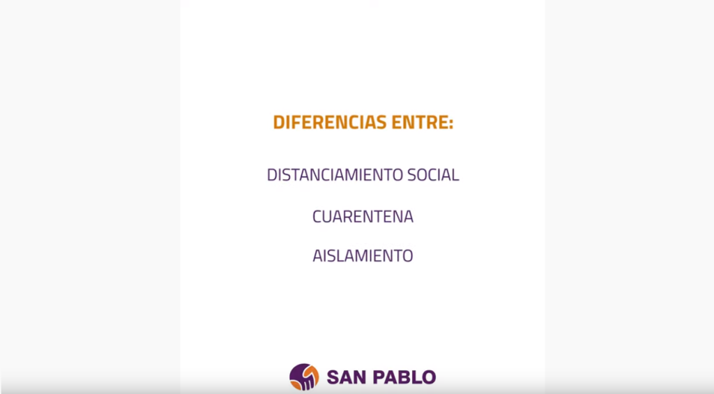 Diferencias entre Distanciamiento Social, Cuarentena y Aislamiento