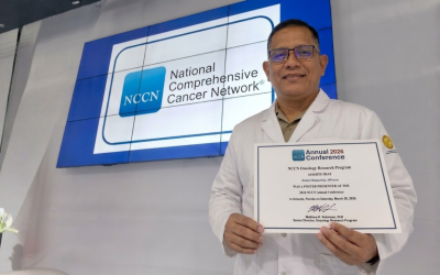 Dr. Robert Malpartida, oncólogo de Clínica San Gabriel, destacó como ponente en la conferencia internacional NCCN 2026